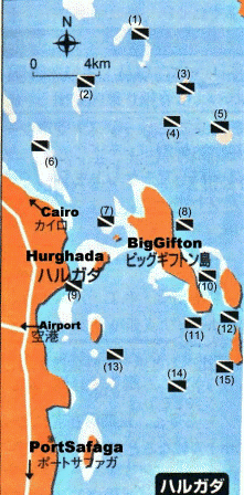 Dive site map